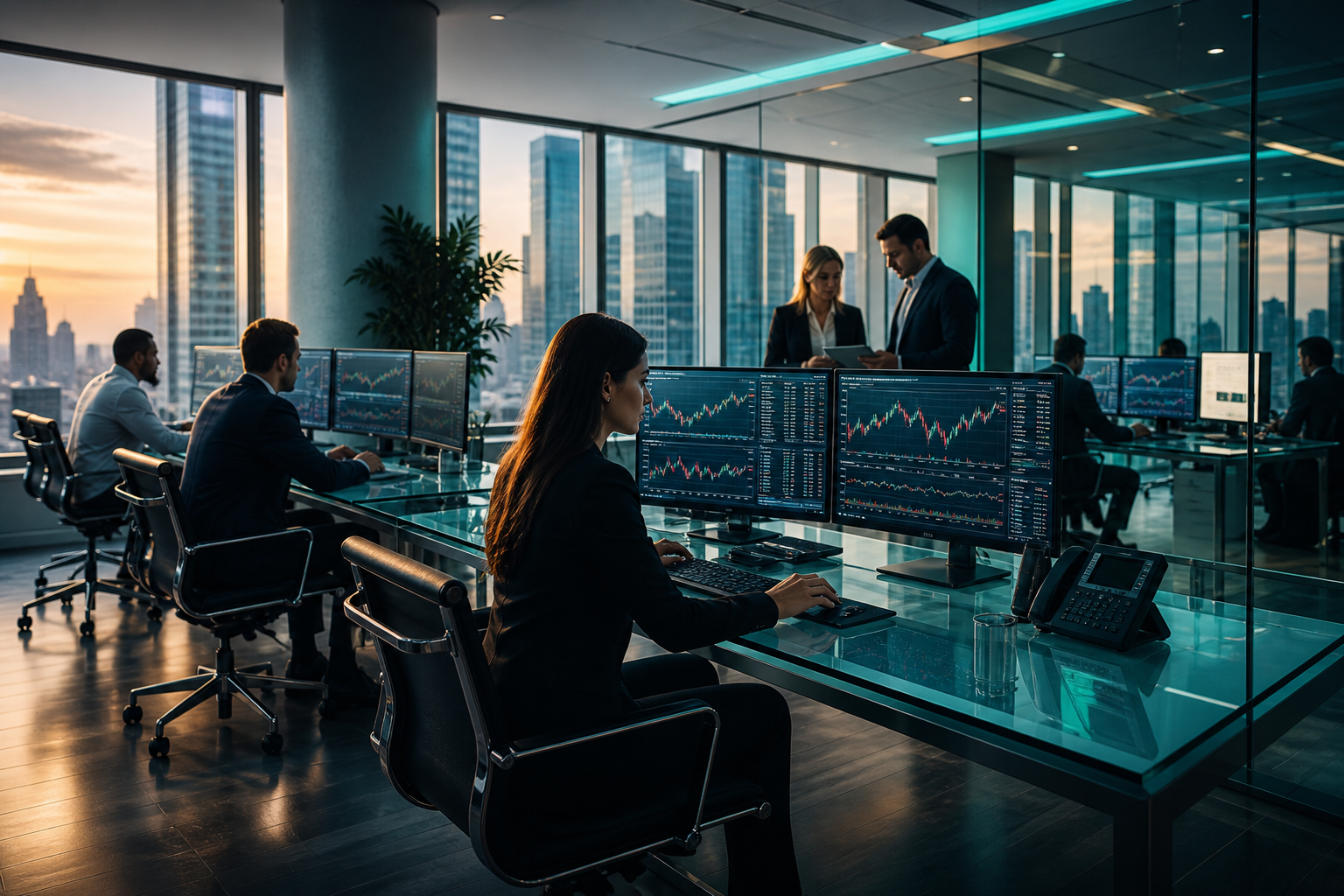 RS Maritime Trust Company trading team at work